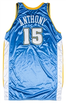 Carmelo Anthony 2003-2004 Game Used ROOKIE Denver Nuggets Away Jersey